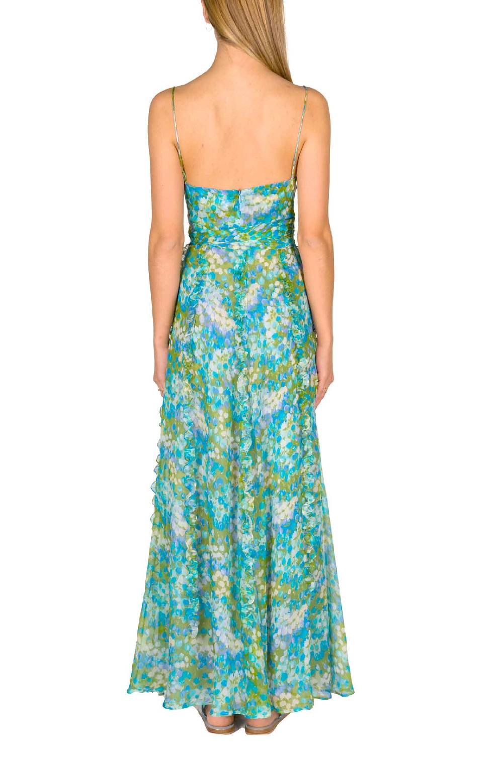 Luisa Beccaria Abito in chiffon stampato Nereida Monet Negozio