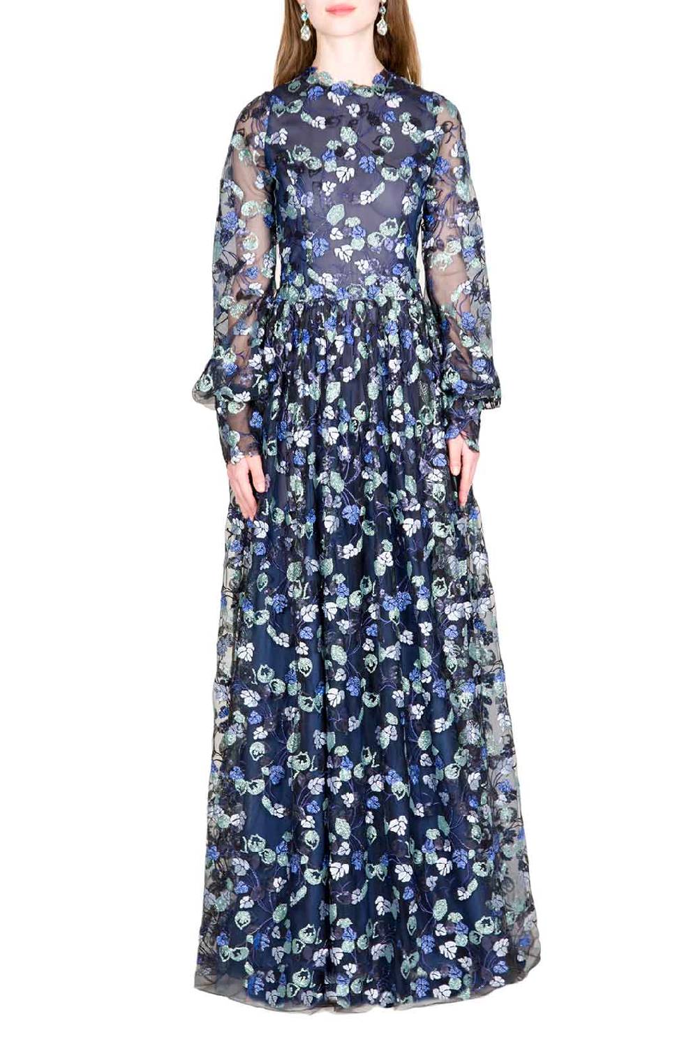 Luisa Beccaria Abito in tulle impreziosito da paillettes Nuovo