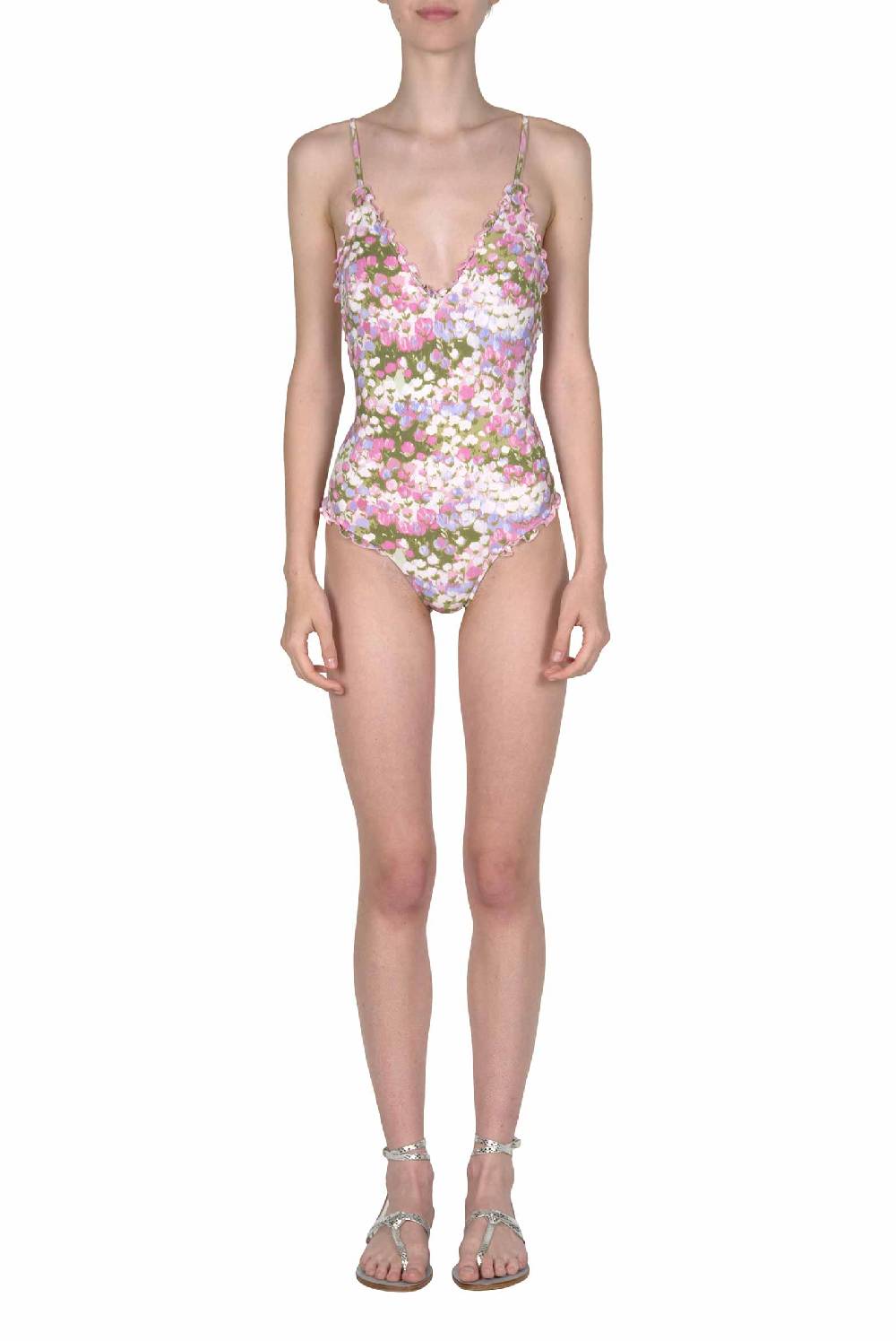Luisa Beccaria Costume intero rosa Monet Sottocosto