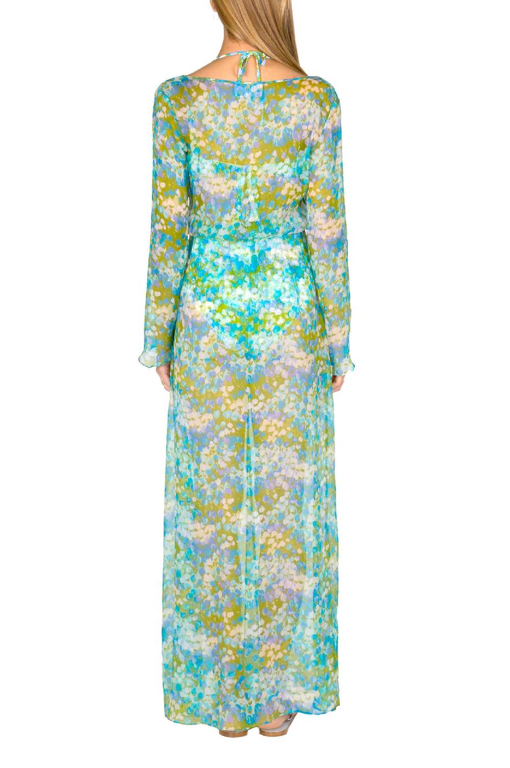 Luisa Beccaria Chemisier in chiffon Monet Sconto