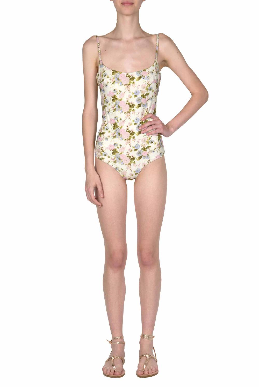 Luisa Beccaria Costume Intero Blooming Roses Double Face Online