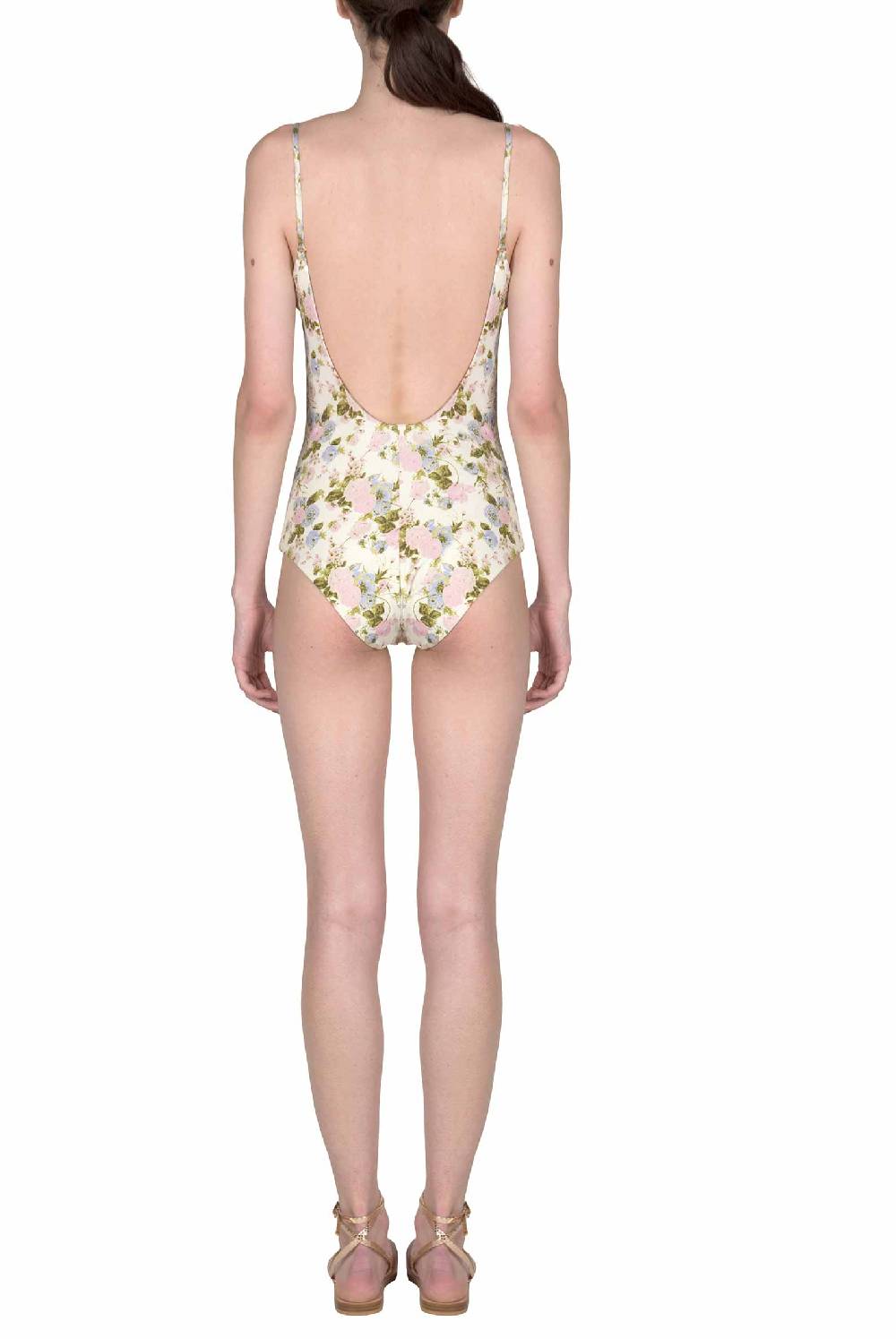 Luisa Beccaria Costume Intero Blooming Roses Double Face Online