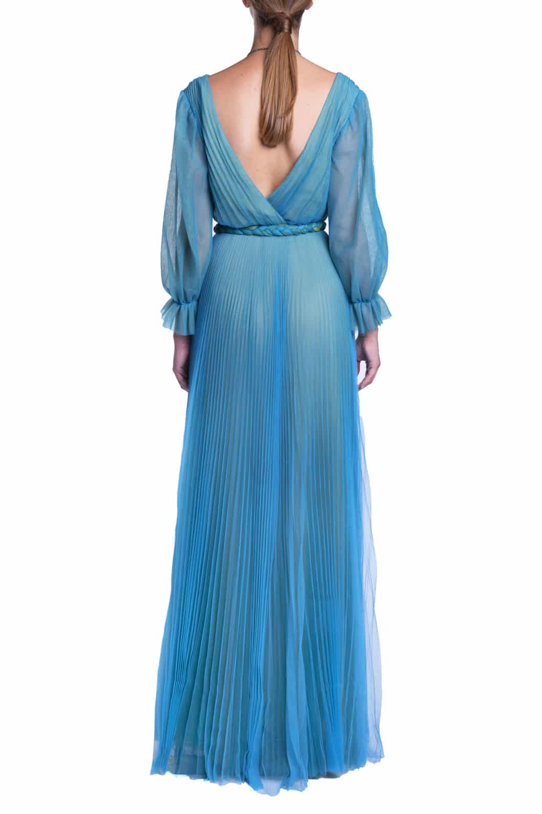 Luisa Beccaria Maxi abito in tulle plissettato Qualità