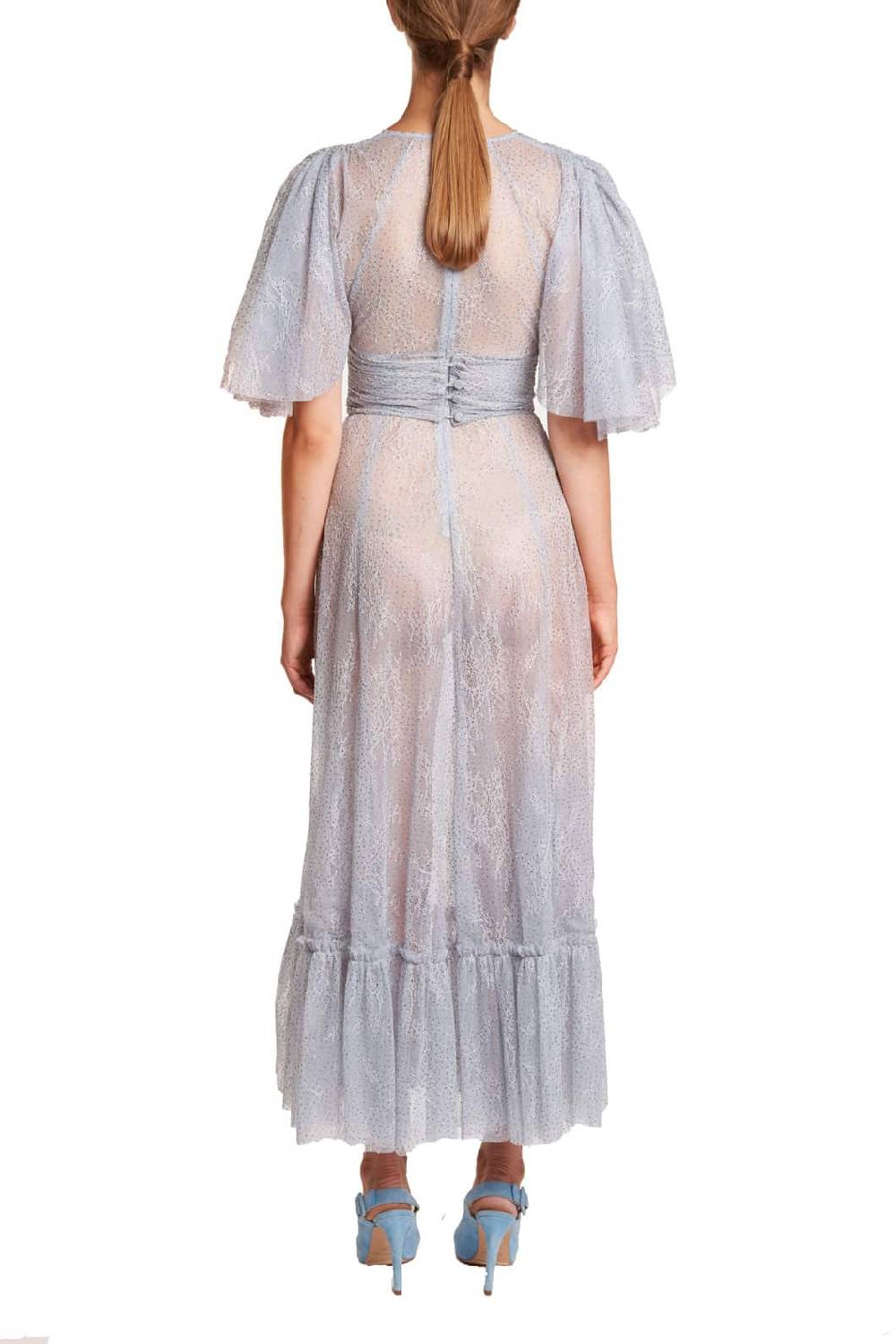 Luisa Beccaria Abito in pizzo lurex Qualità Garantita