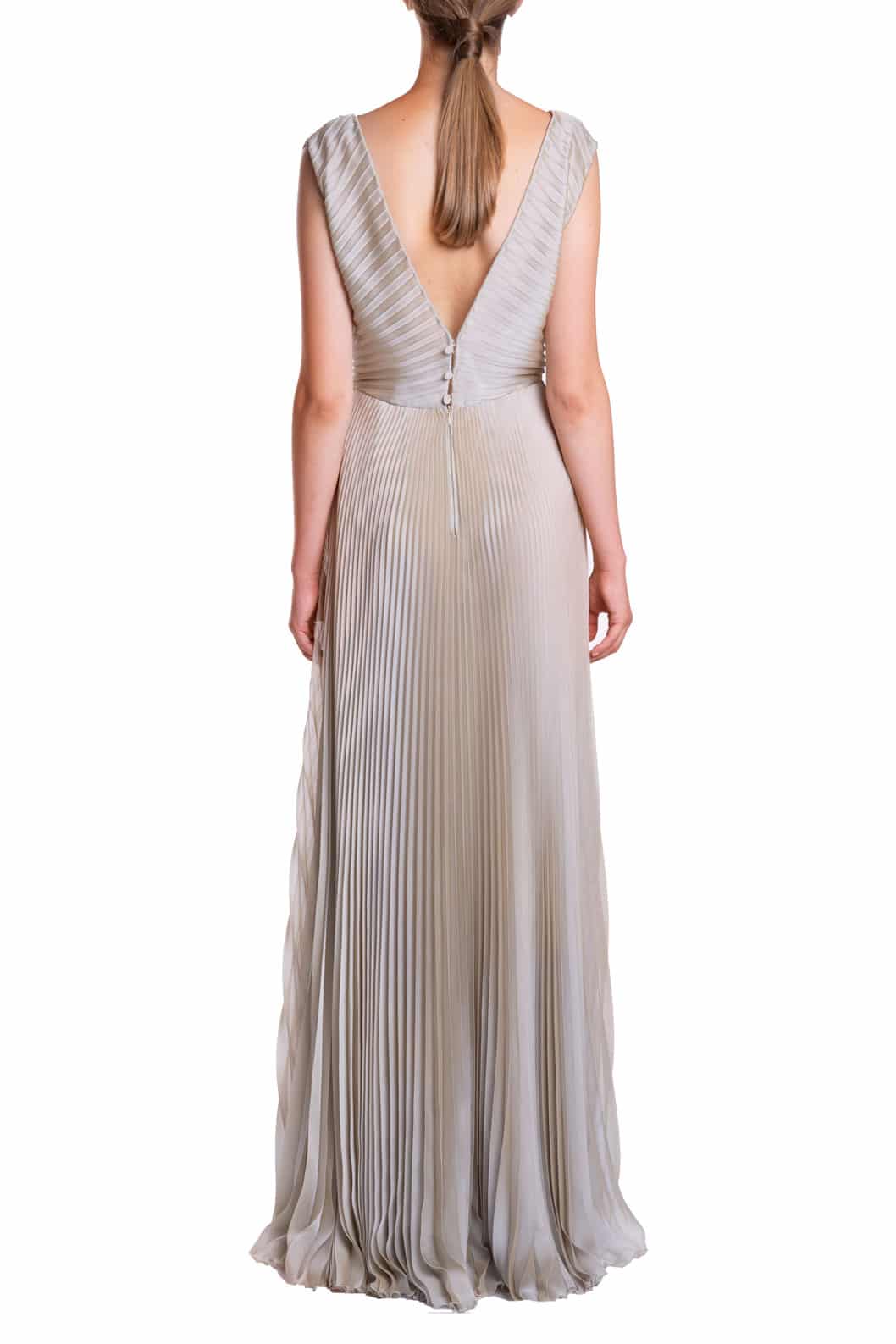 Luisa Beccaria Abito iridescente plissettato Negozi Online