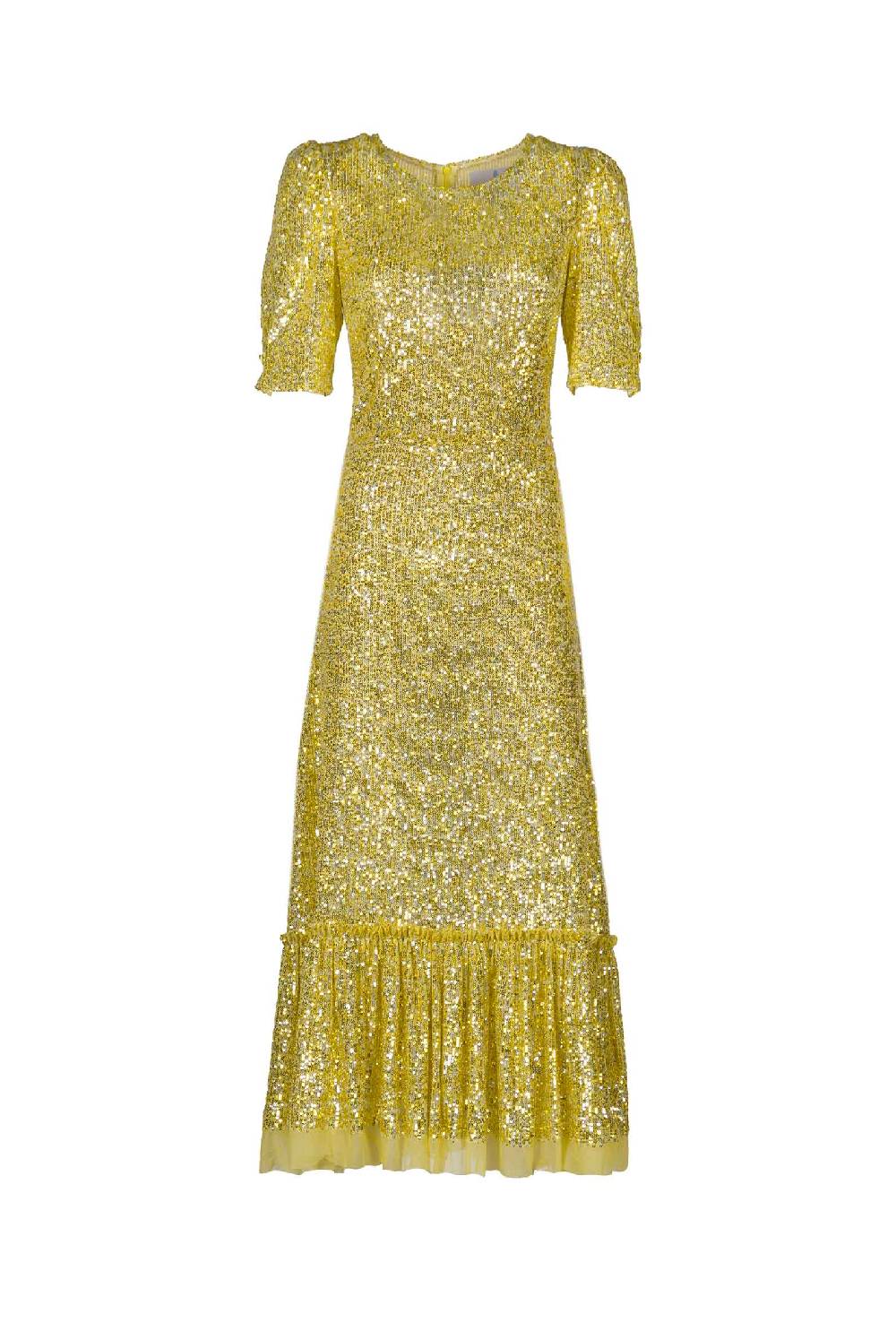 Luisa Beccaria Abito con volant di paillettes