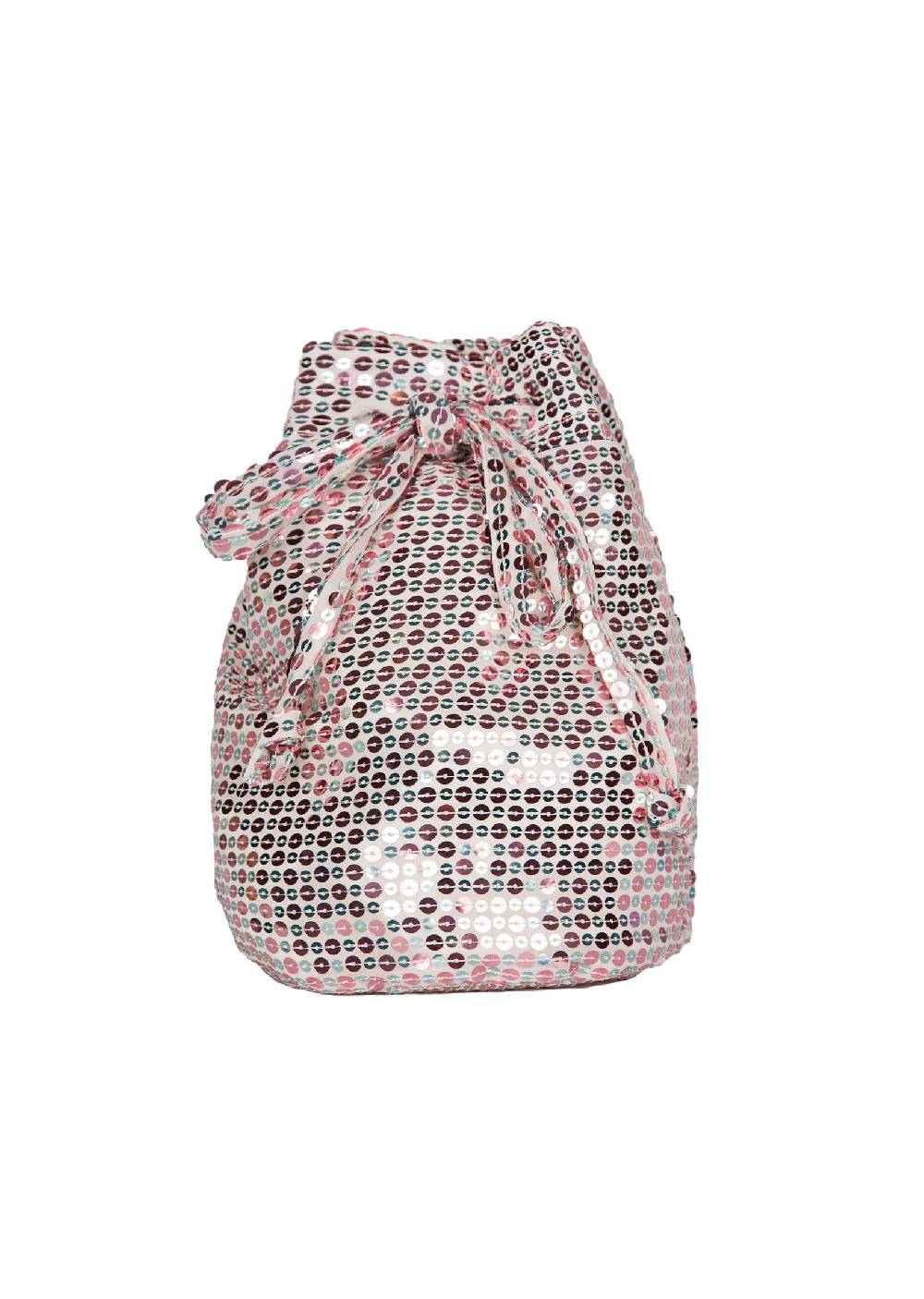 Luisa Beccaria Borsa a secchiello con paillettes Nuovo