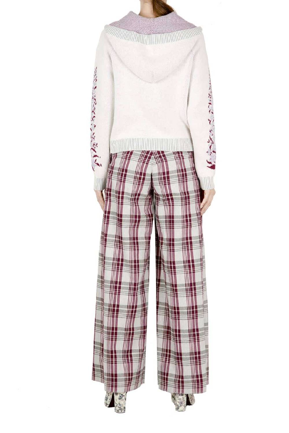 Luisa Beccaria Cardigan con cappuccio in cashmere Consegna Veloce