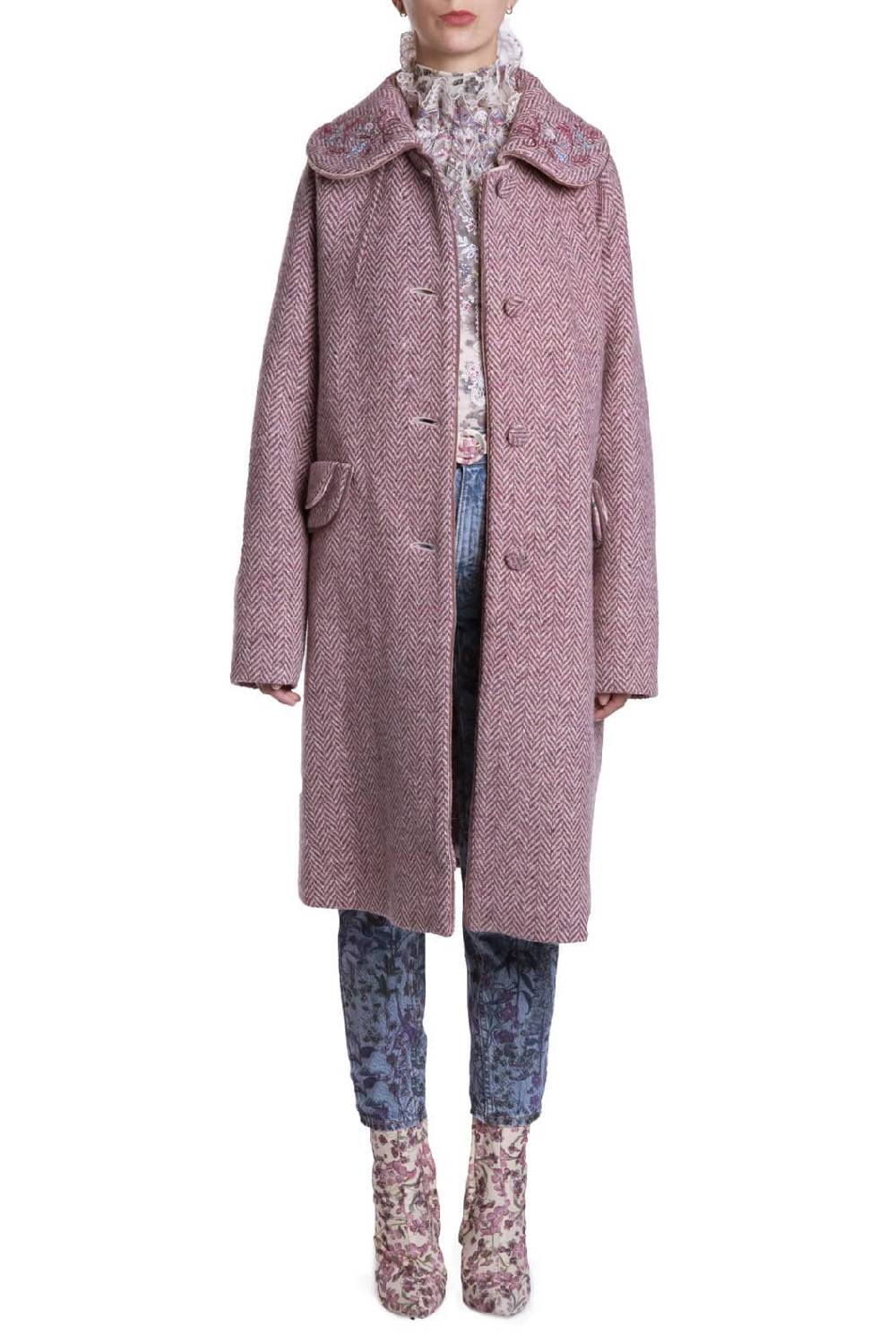 Luisa Beccaria Abito dritto in jacquard fiori di campo Fino Al -60%