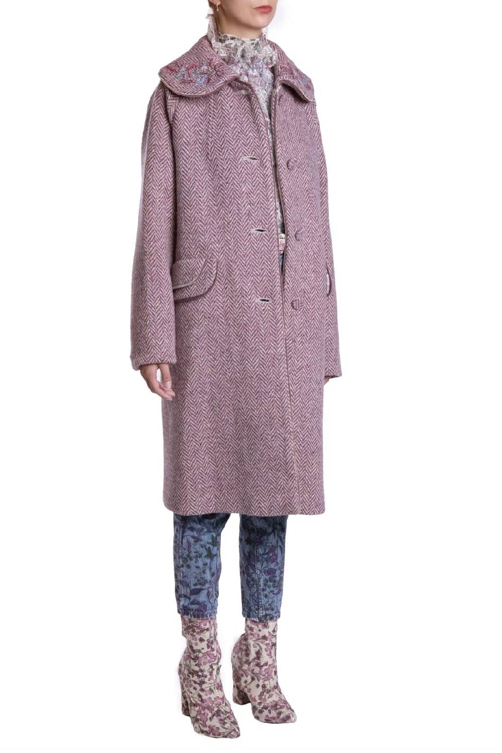 Luisa Beccaria Abito dritto in jacquard fiori di campo Fino Al -60%