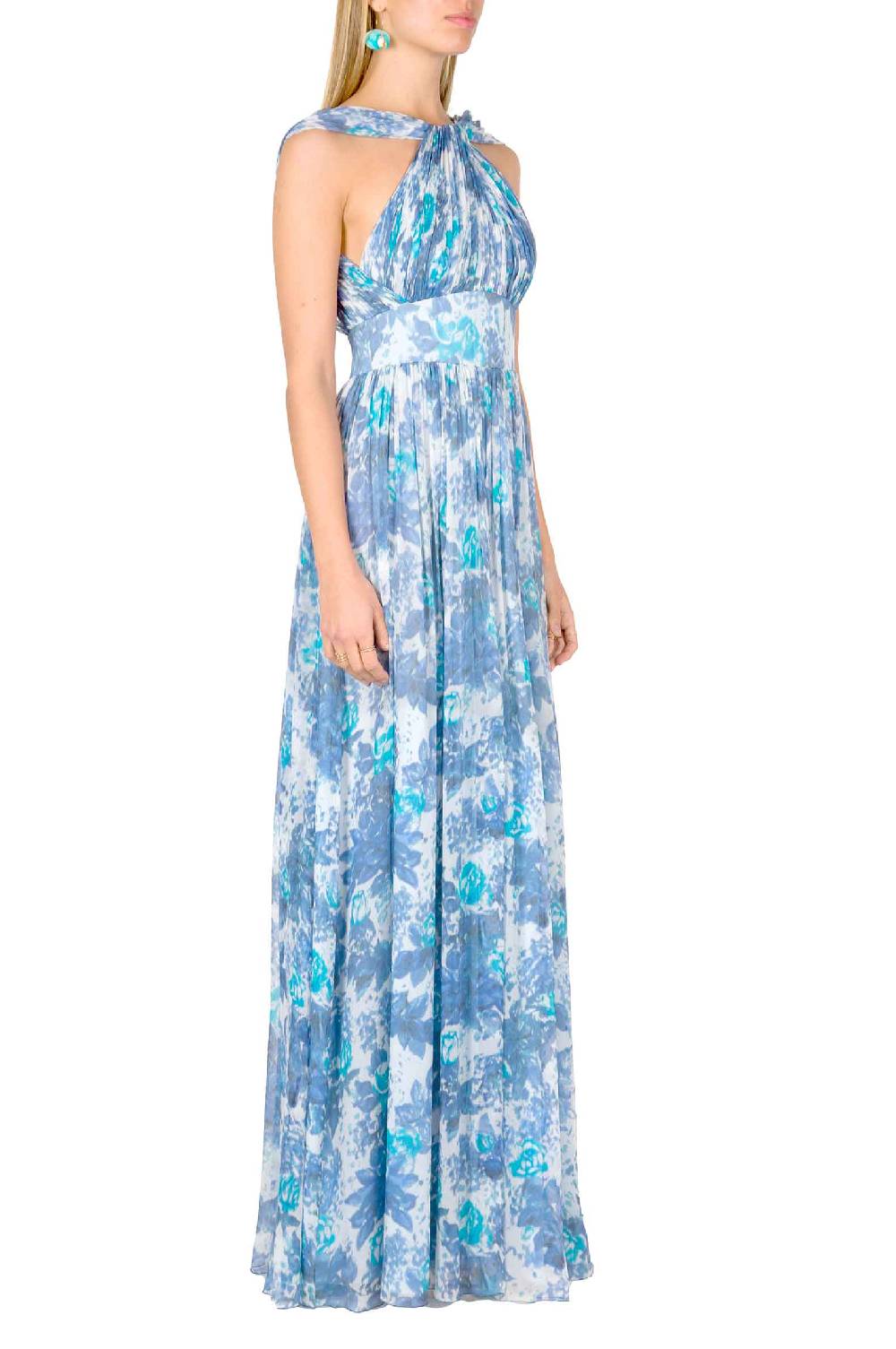 Luisa Beccaria Abito Capri In Chiffon Con Dettaglio Nodo Saldi