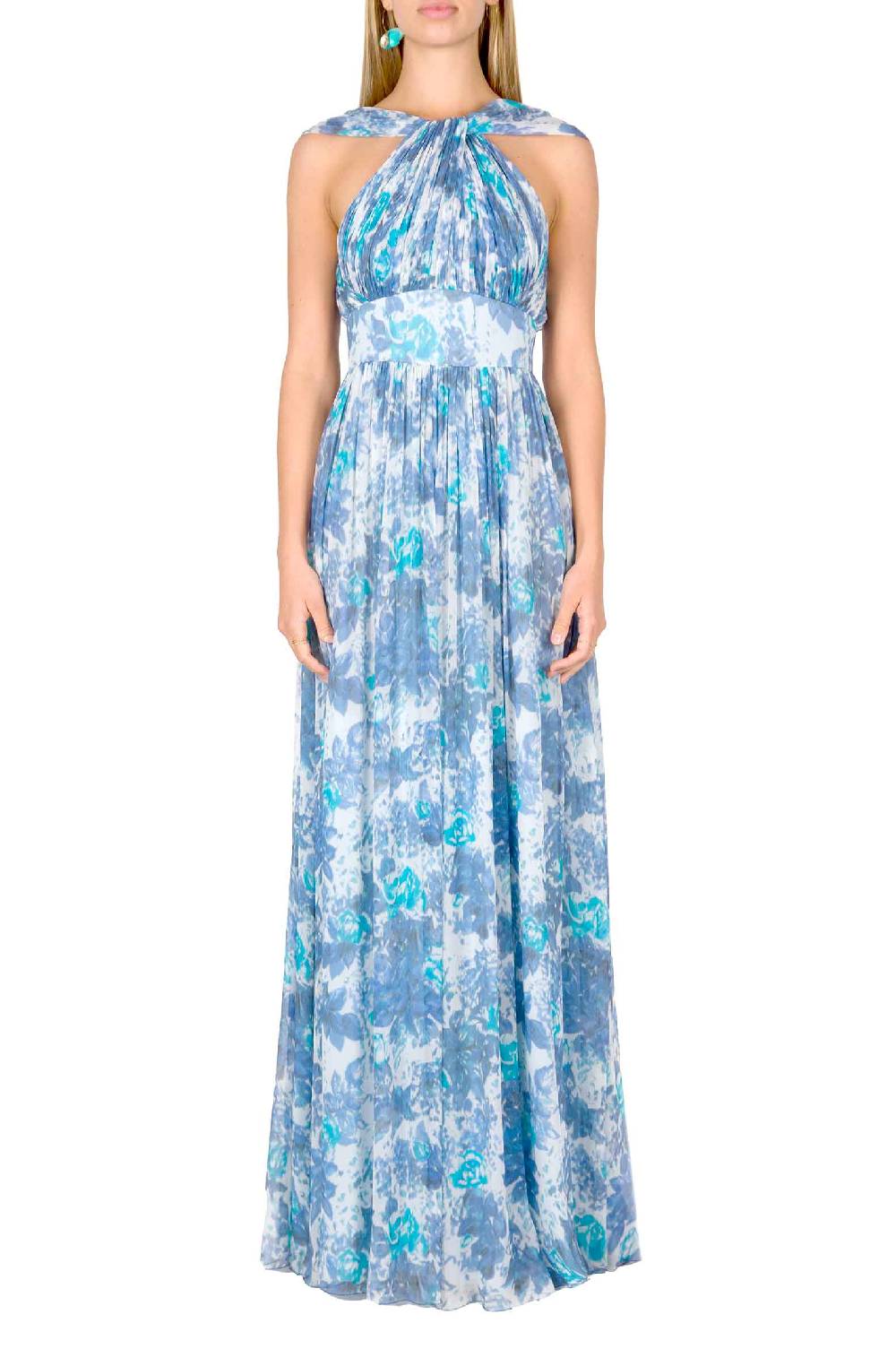 Luisa Beccaria Abito Capri In Chiffon Con Dettaglio Nodo Saldi