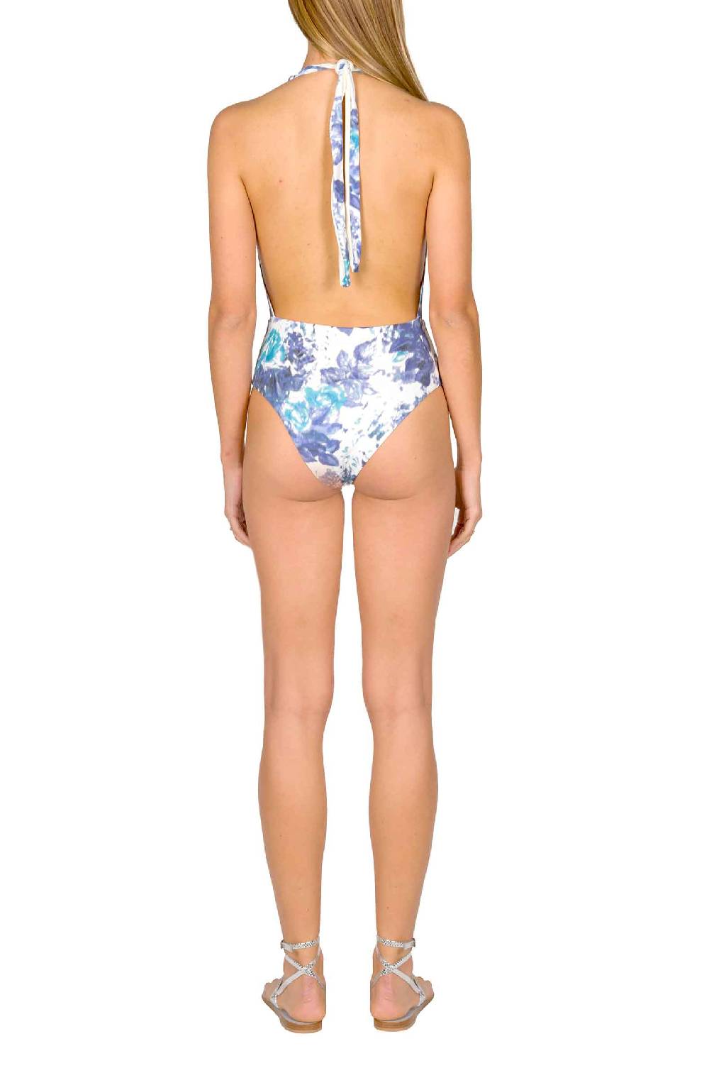Luisa Beccaria Costume Capri con scollo all'americana In Saldo