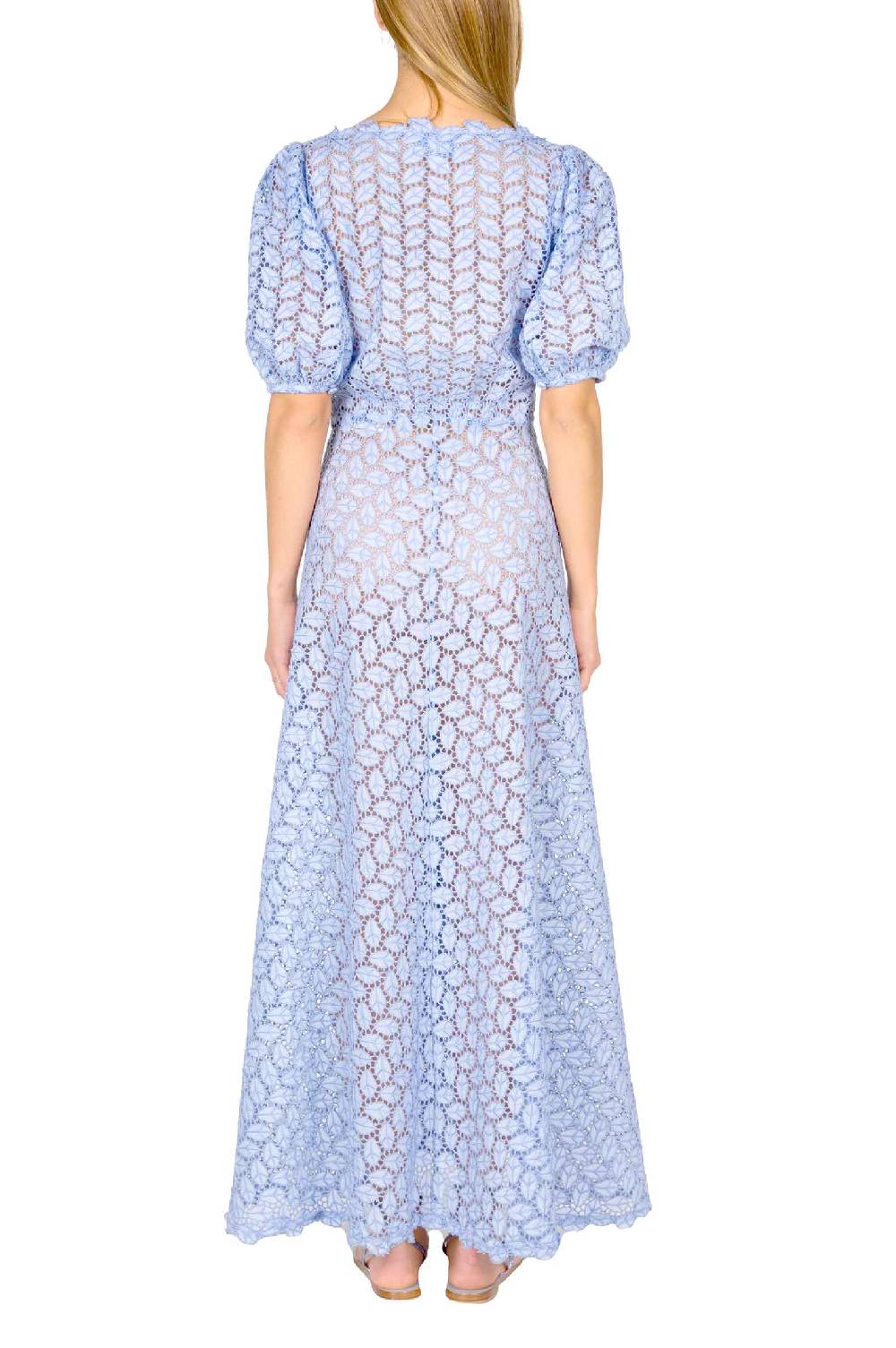 Luisa Beccaria Abito Bottoncino in Broderie Anglaise 2025