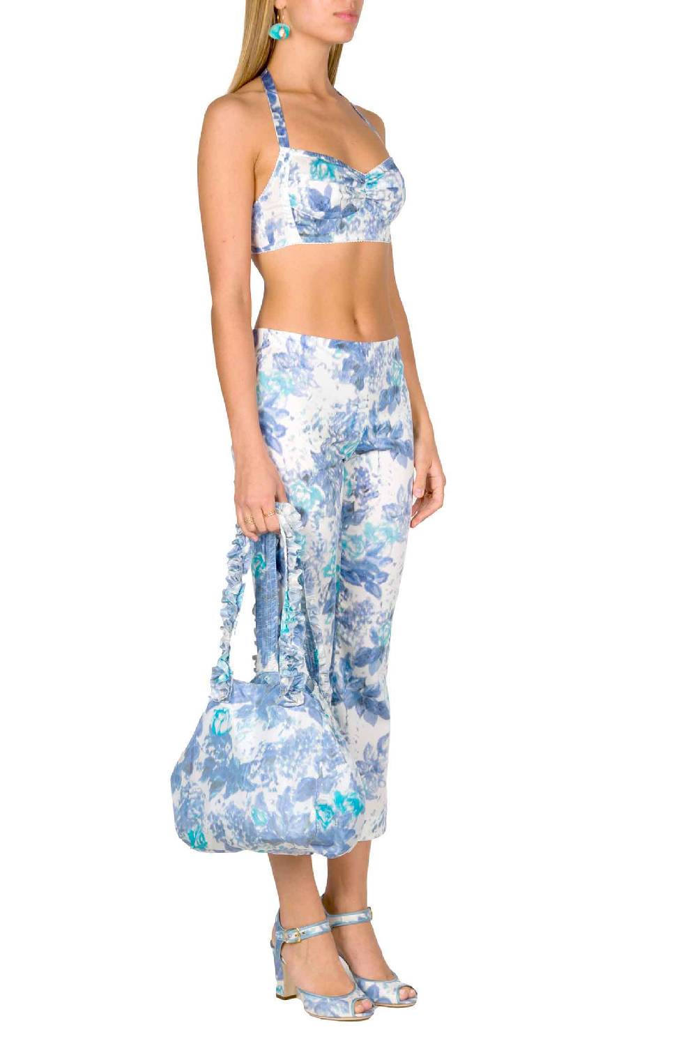 Luisa Beccaria Pantaloni Capri stampati Nuovo
