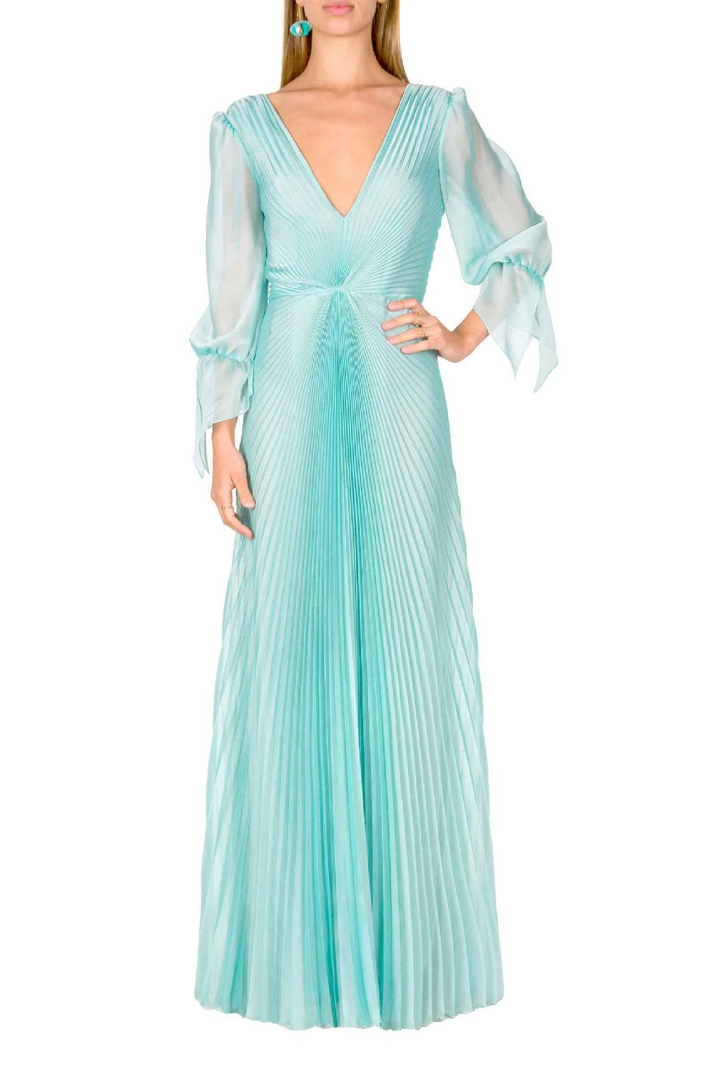 Luisa Beccaria Abito lungo in chiffon Angelina Spedizione Gratuita