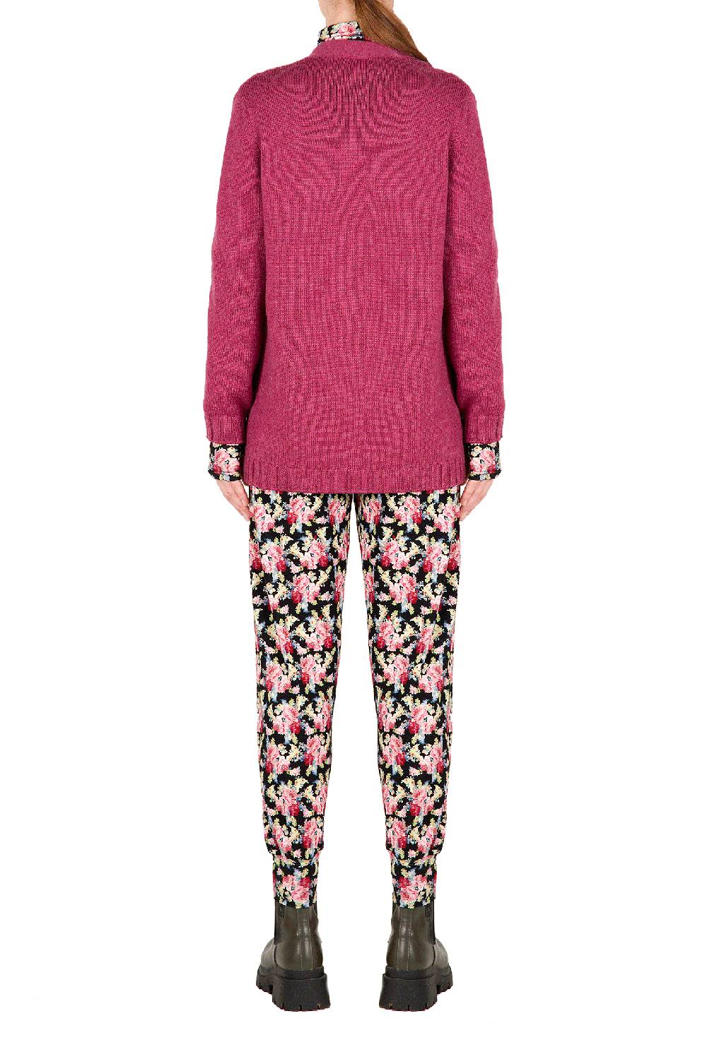 Luisa Beccaria Cardigan in lana ritorto Prezzo Ridotto