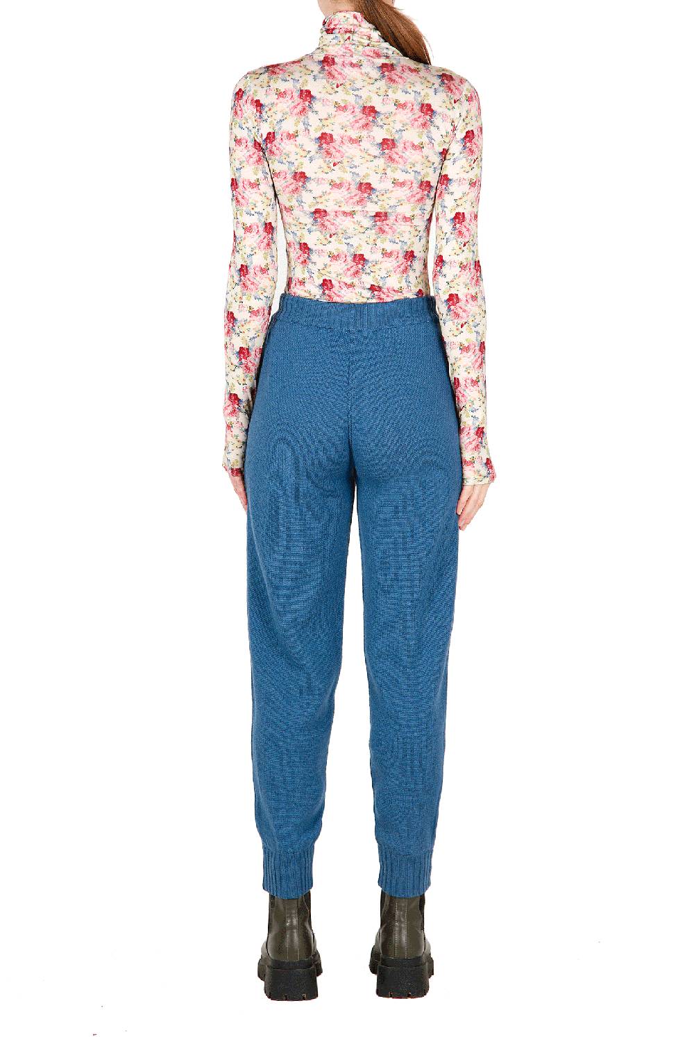 Luisa Beccaria Pantaloni in felpa di lana Presa