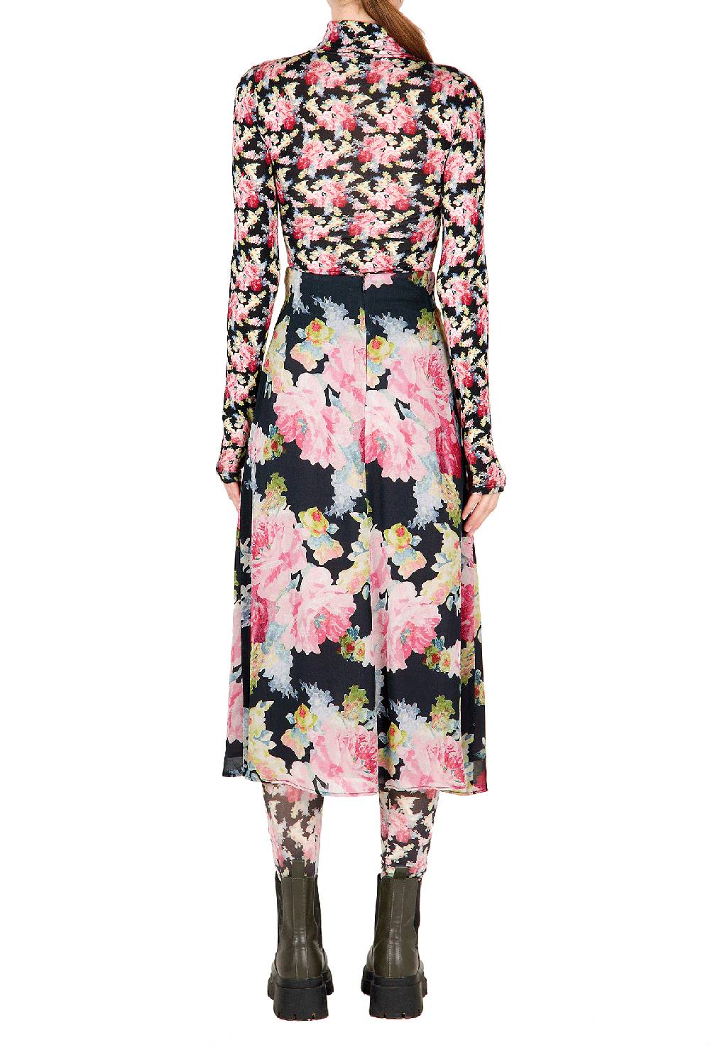 Luisa Beccaria Gonna in crepe floreale Hotsell