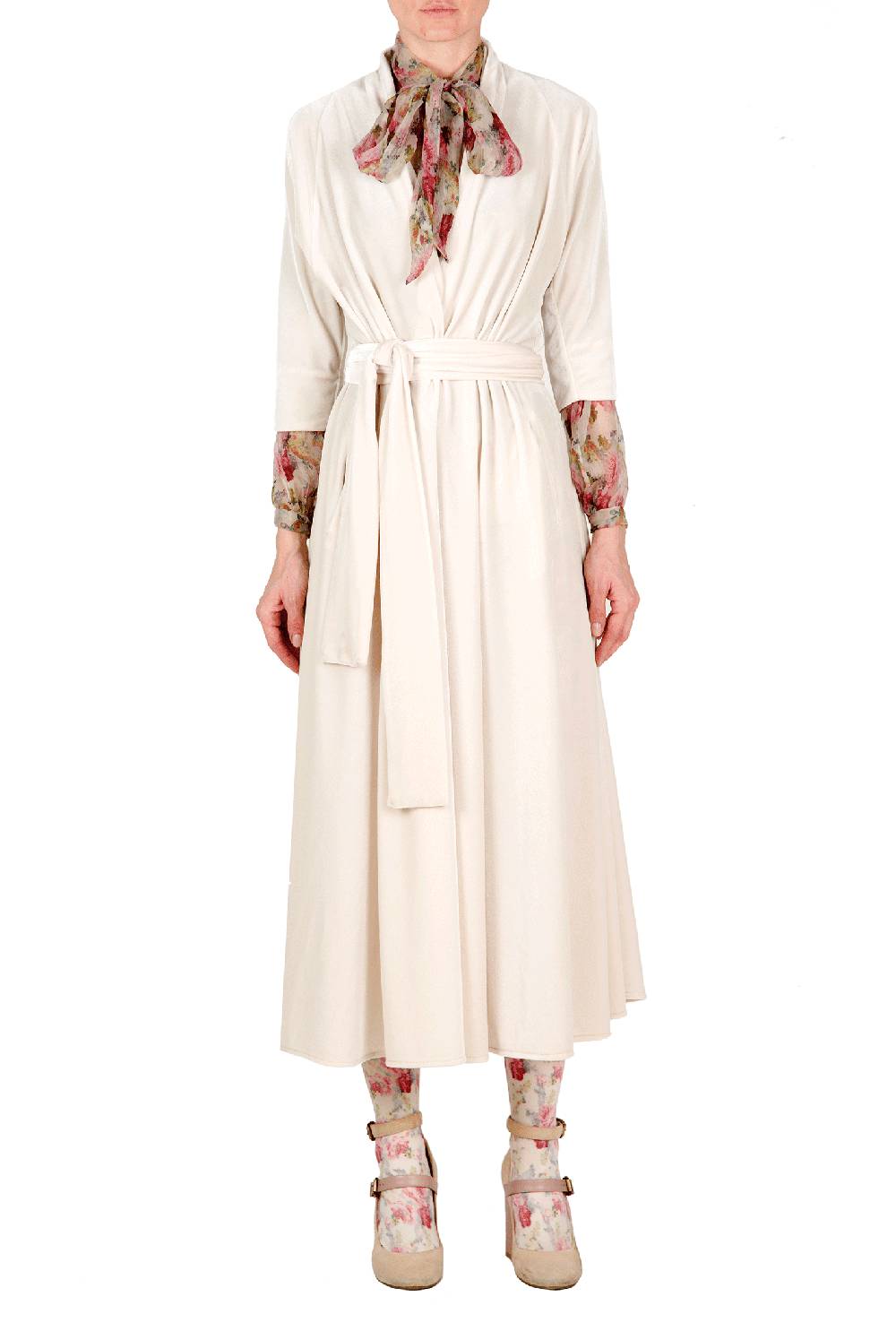 Luisa Beccaria Camicetta in chiffon floreale Vendita Economica