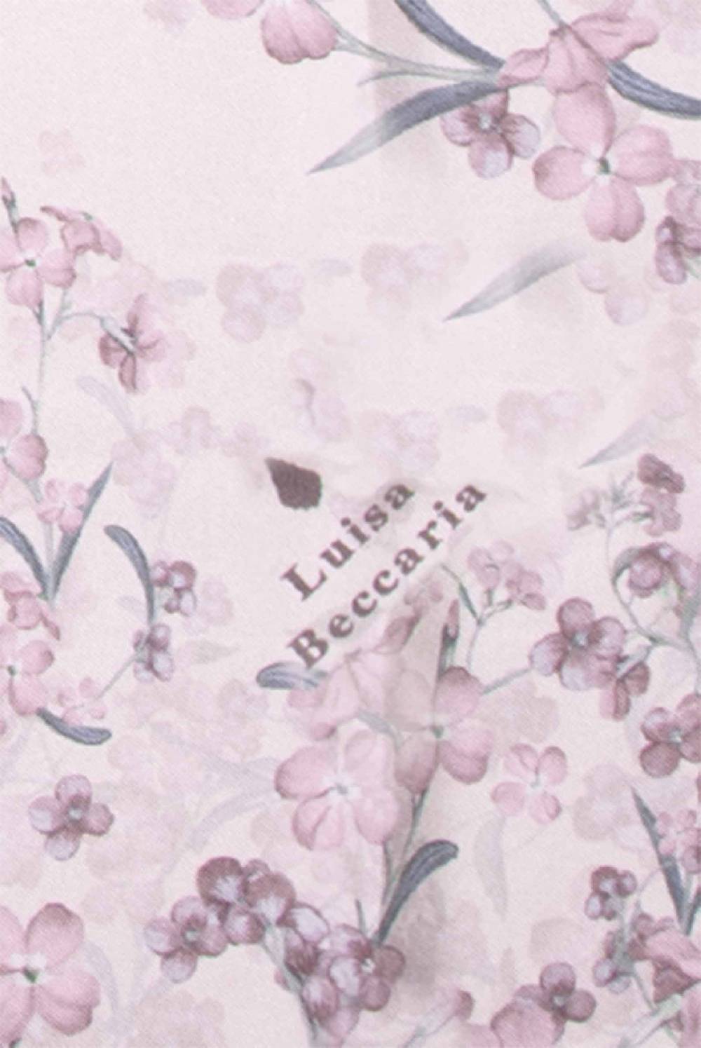 Luisa Beccaria Sciarpa in Seta Stampa Piccoli Fiori Italy