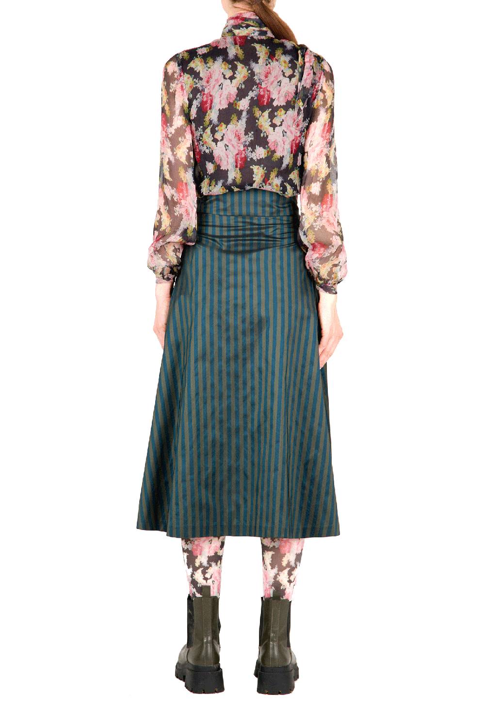 Luisa Beccaria Camicetta in chiffon floreale Promozione