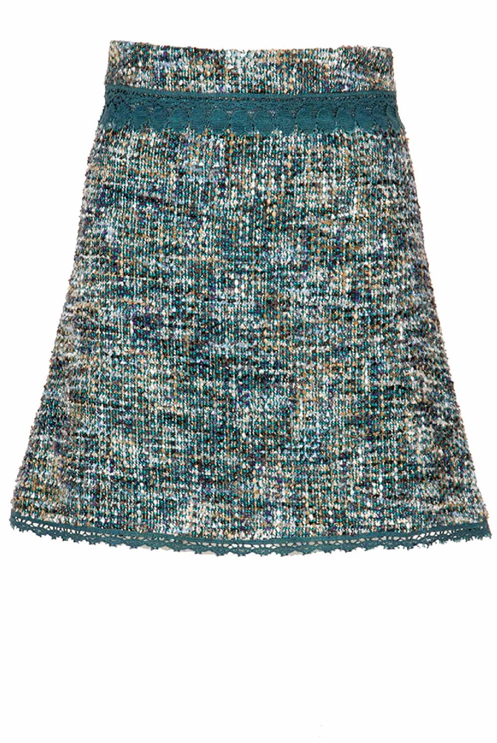 Luisa Beccaria Minigonna in tweed con pizzo