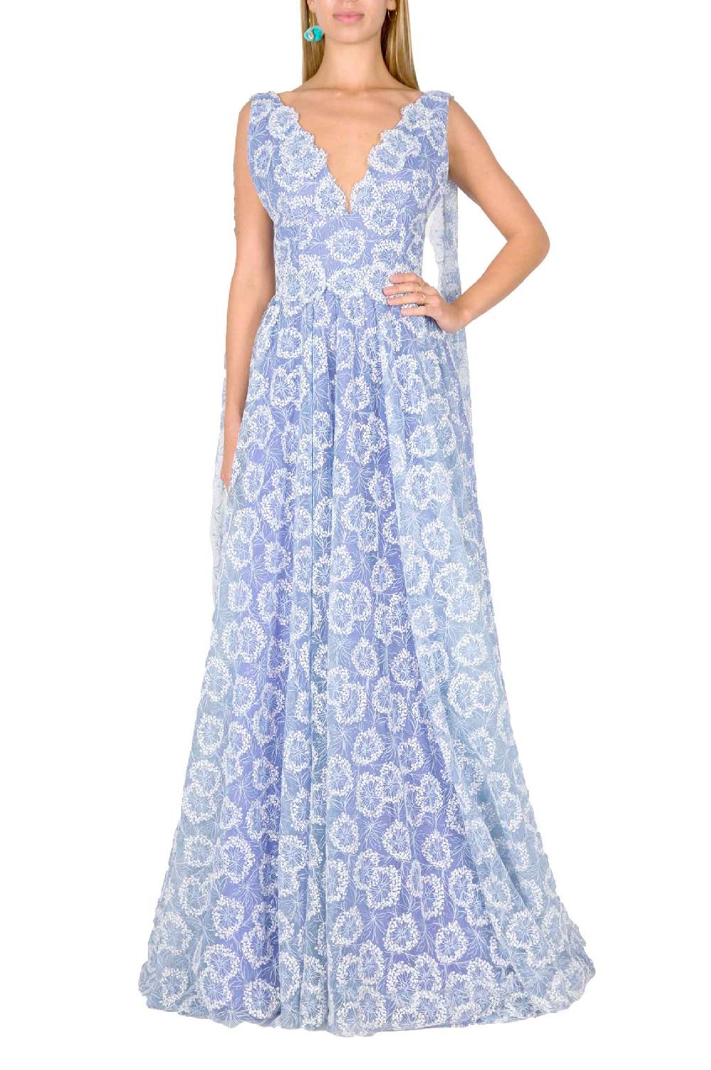 Luisa Beccaria Abito Con Ricami Di Fiori Fino Al -60%