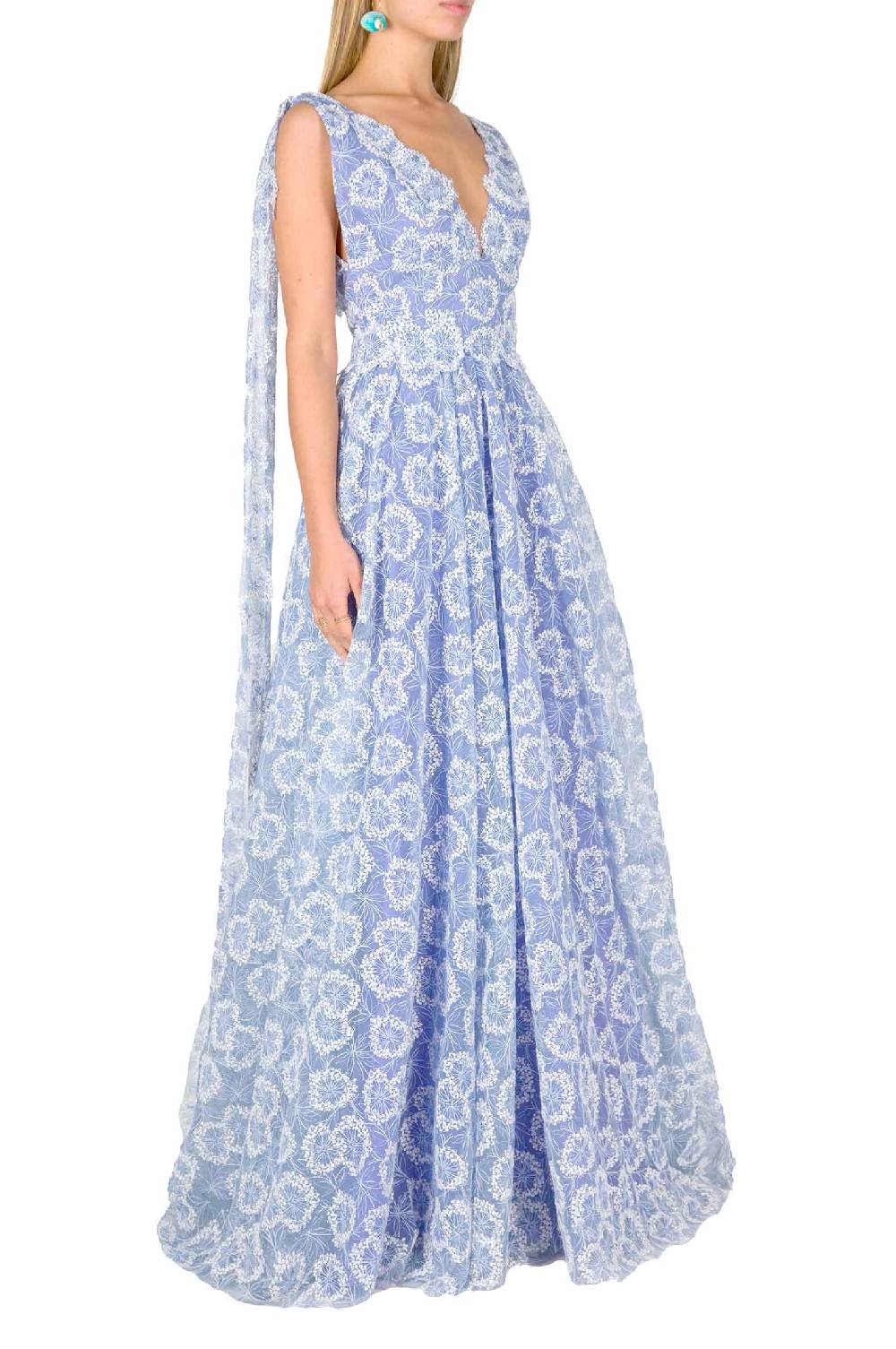 Luisa Beccaria Abito Con Ricami Di Fiori Fino Al -60%