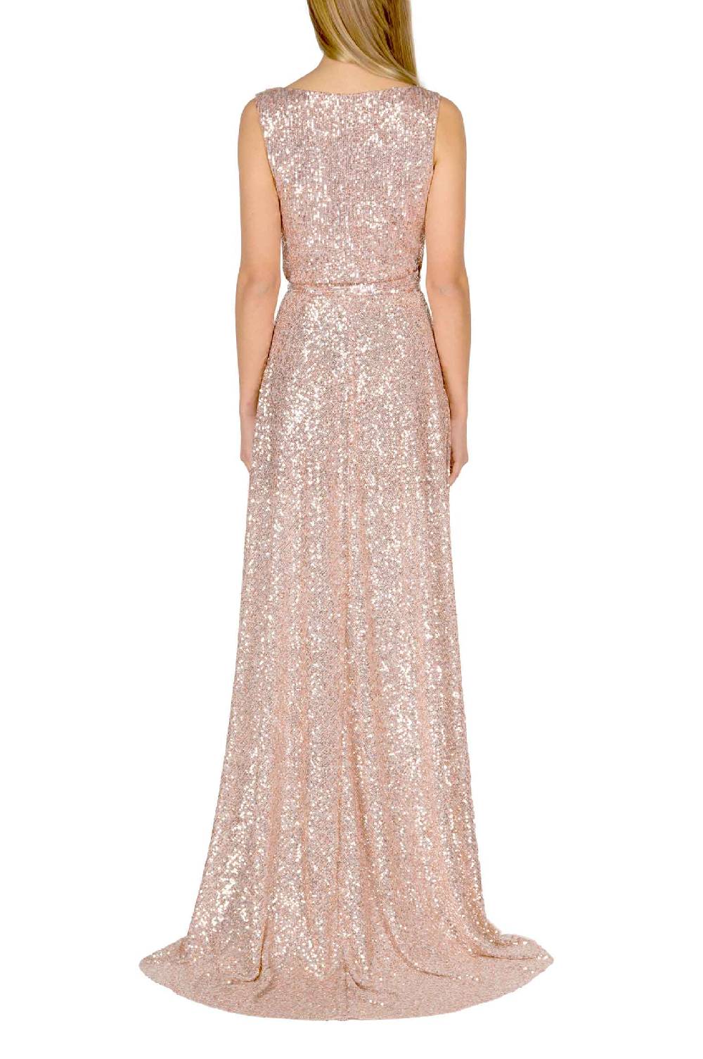 Luisa Beccaria Abito a portafoglio con paillettes rosa Shopping Online