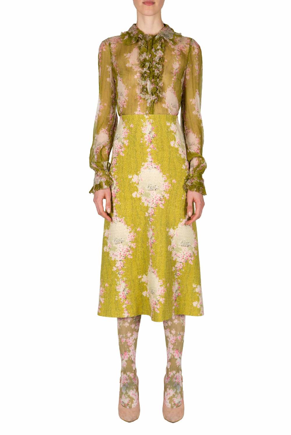 Luisa Beccaria Cerchio Di Lana Di Rose Gonna Fino al 50% di sconto
