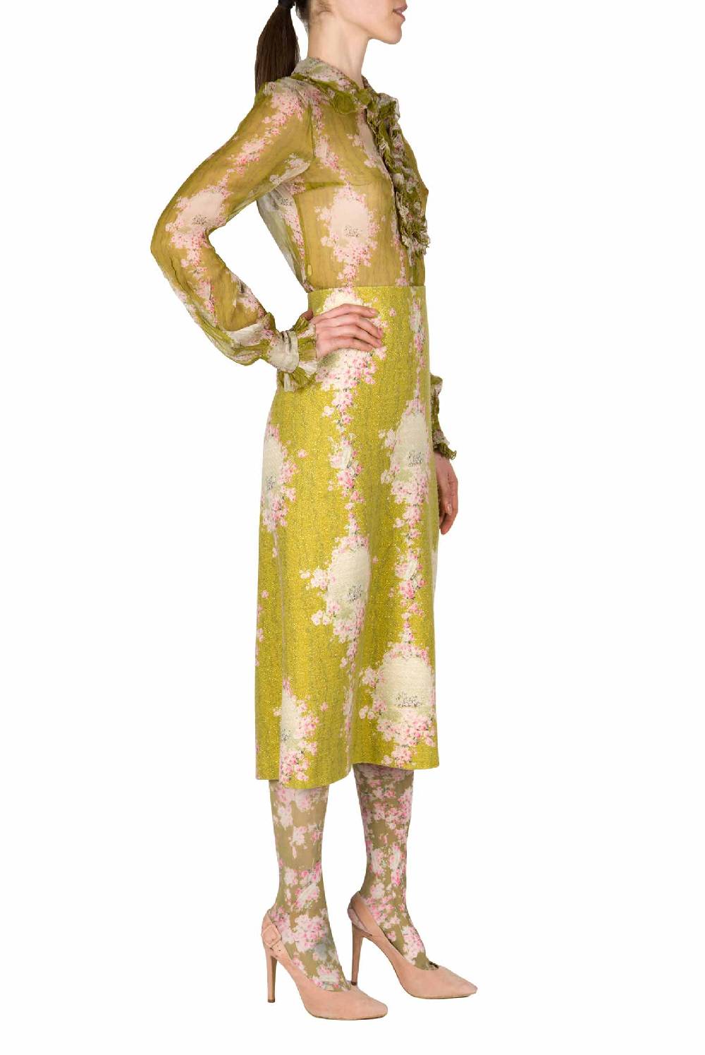Luisa Beccaria Cerchio Di Lana Di Rose Gonna Fino al 50% di sconto