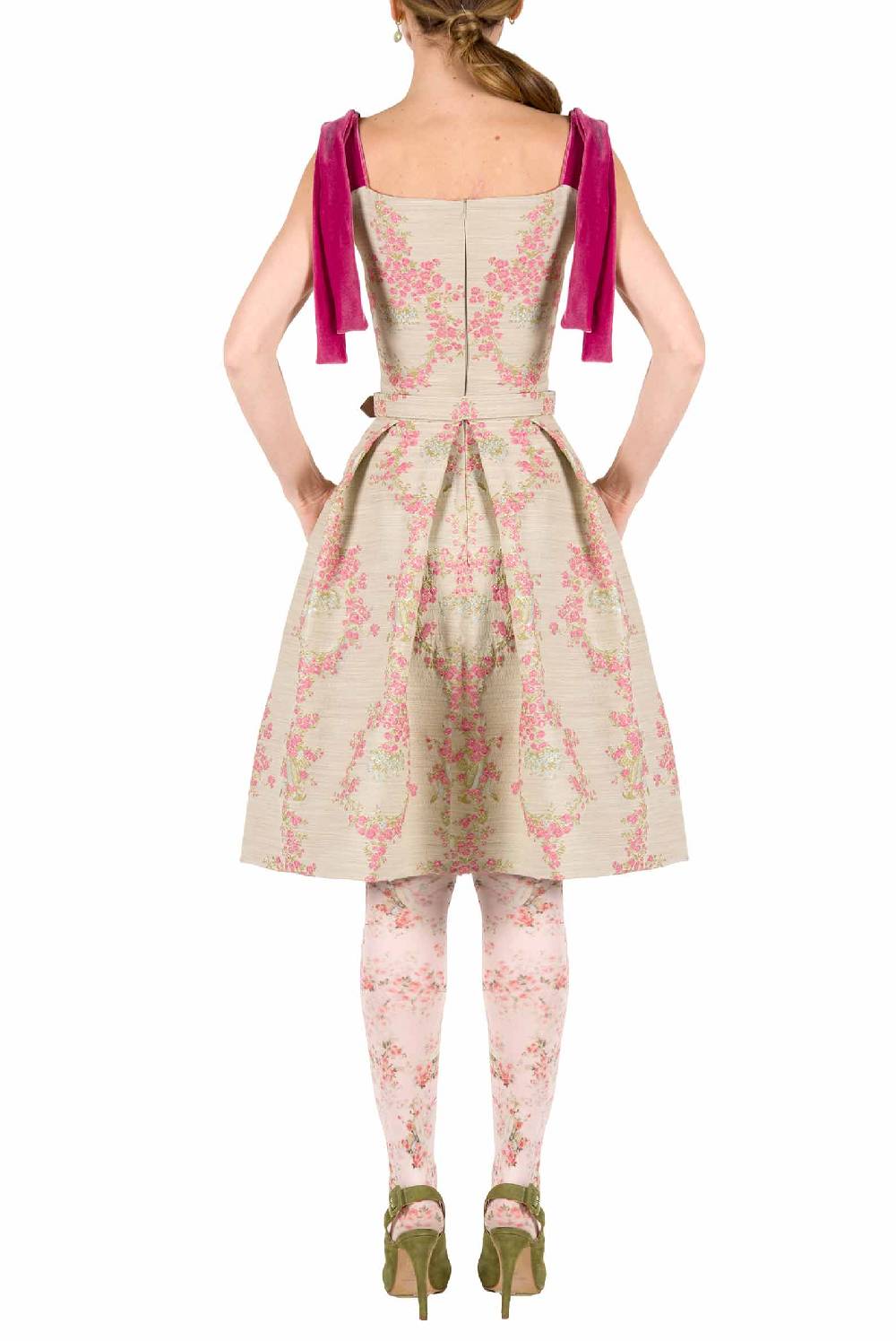 Luisa Beccaria Mini abito in broccato Fino al 60% di sconto