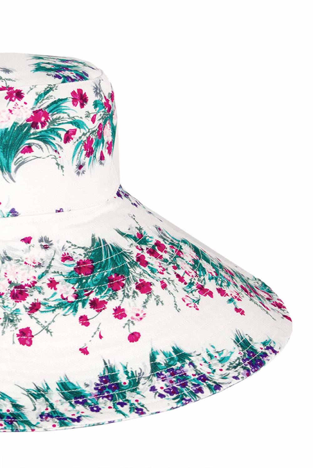 Luisa Beccaria Cappello in cotone floreale Fino Al -60%