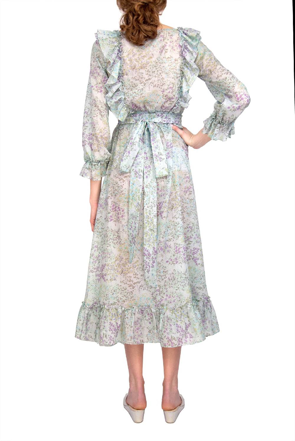 Luisa Beccaria Top in cotone stampato floreale Outlet