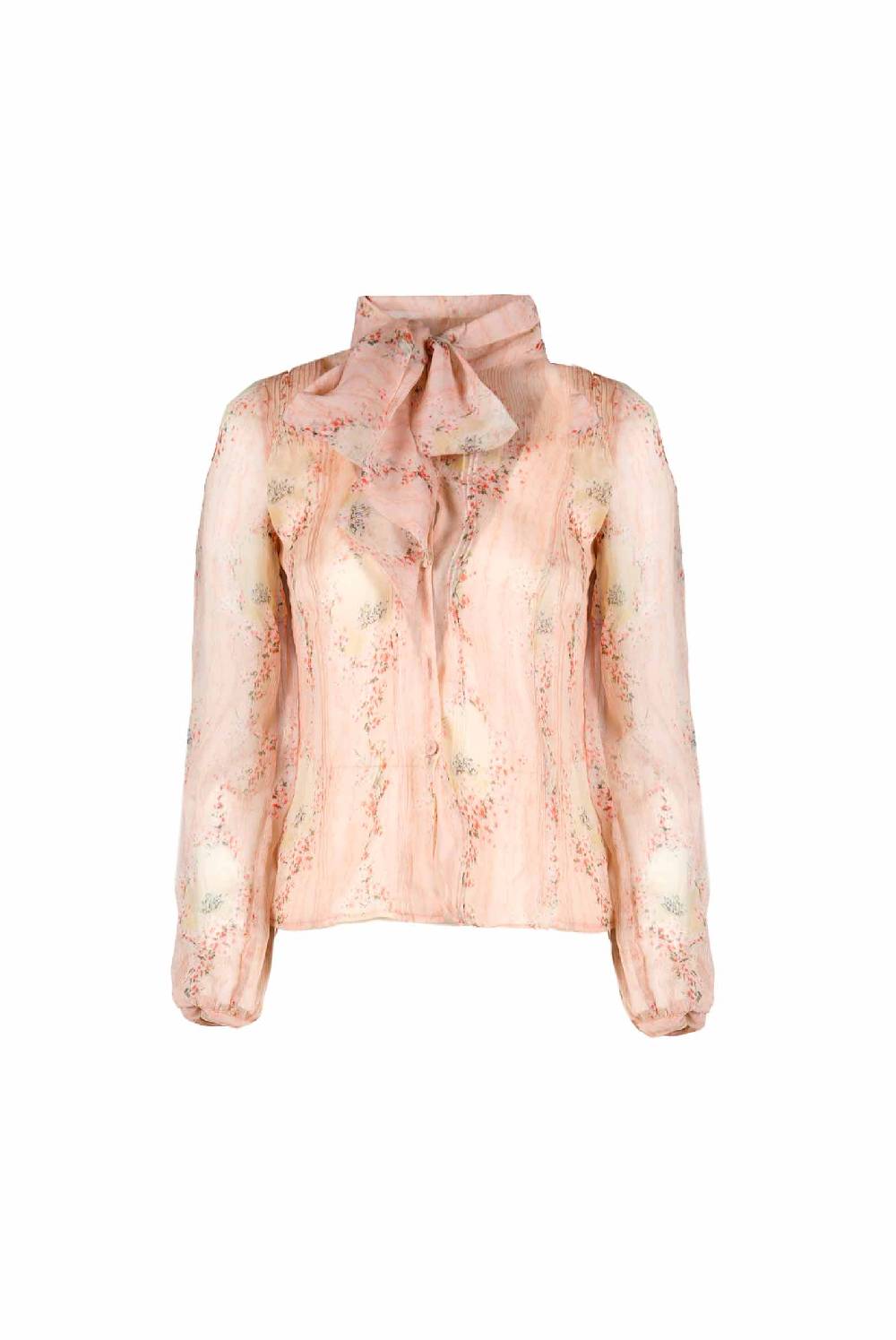 Luisa Beccaria Cerchio In Chiffon Di Rose Camicia Con Fiocco Offerta esclusiva