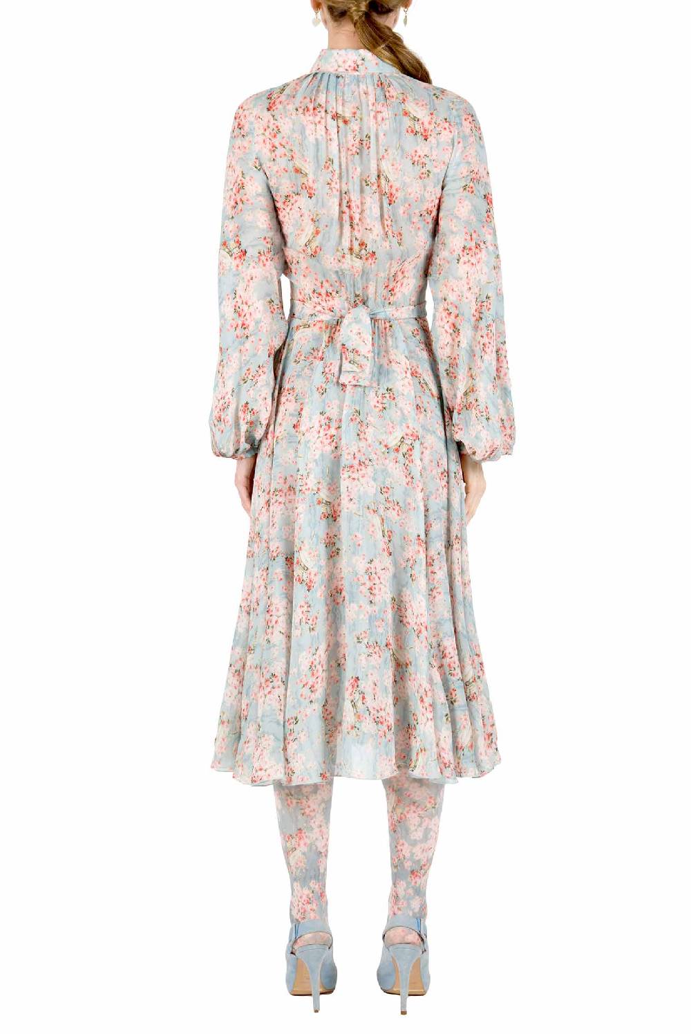 Luisa Beccaria Abito Carlamaria Georgette Cerchio Di Rose Offerta Pasqua
