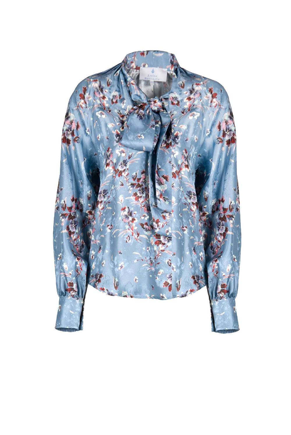 Luisa Beccaria Camicia Flower Storm con dettaglio fiocco Online Outlet