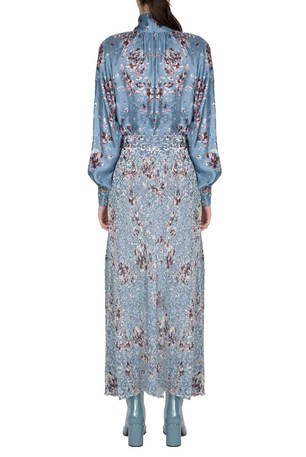 Luisa Beccaria Camicia Flower Storm con dettaglio fiocco Online Outlet