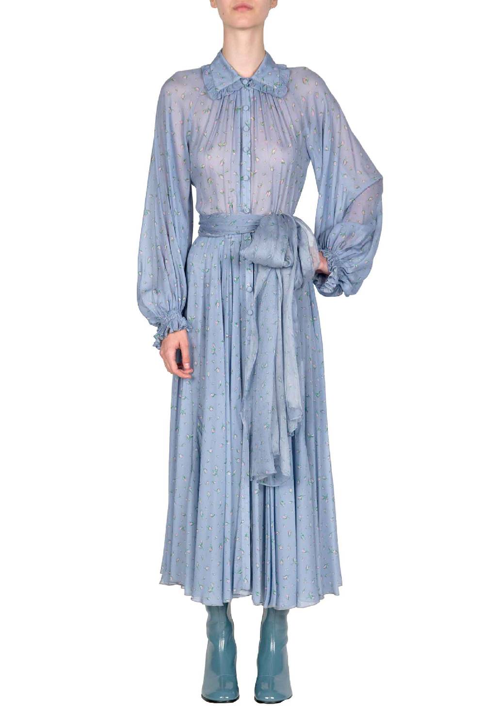 Luisa Beccaria Abito Chemisier midi Winter Garden Offerte esclusive