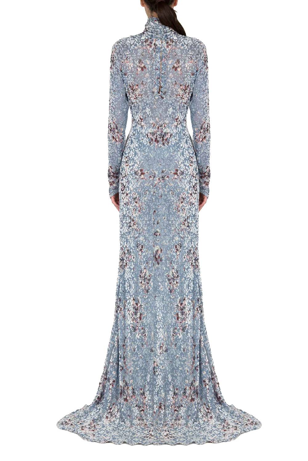 Luisa Beccaria Maxi abito Dèvorè stampato Flower Storm Lightning offer