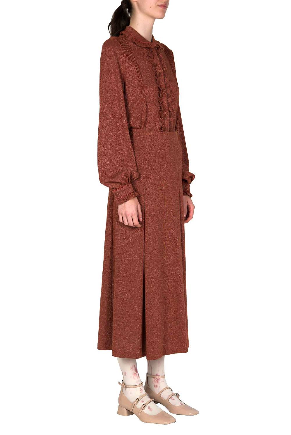 Luisa Beccaria Camicia in jersey lurex Offerta settimanale