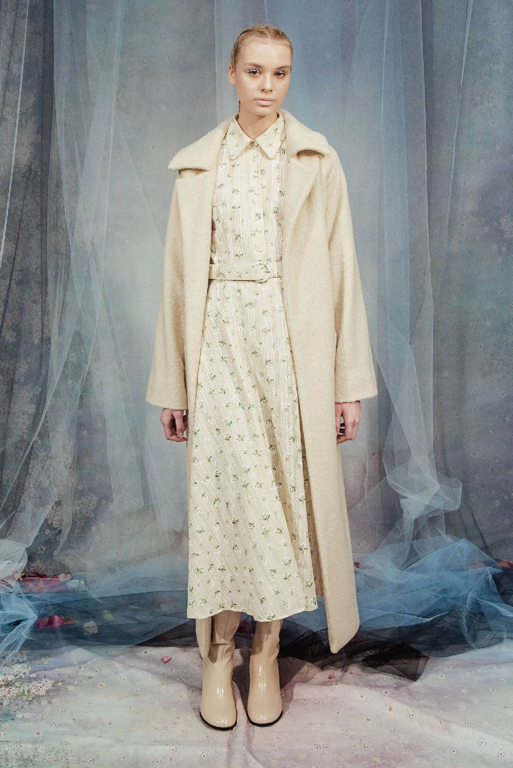 Luisa Beccaria Cintura in jacquard con fiori stampati in cotone Sostegno trimestrale