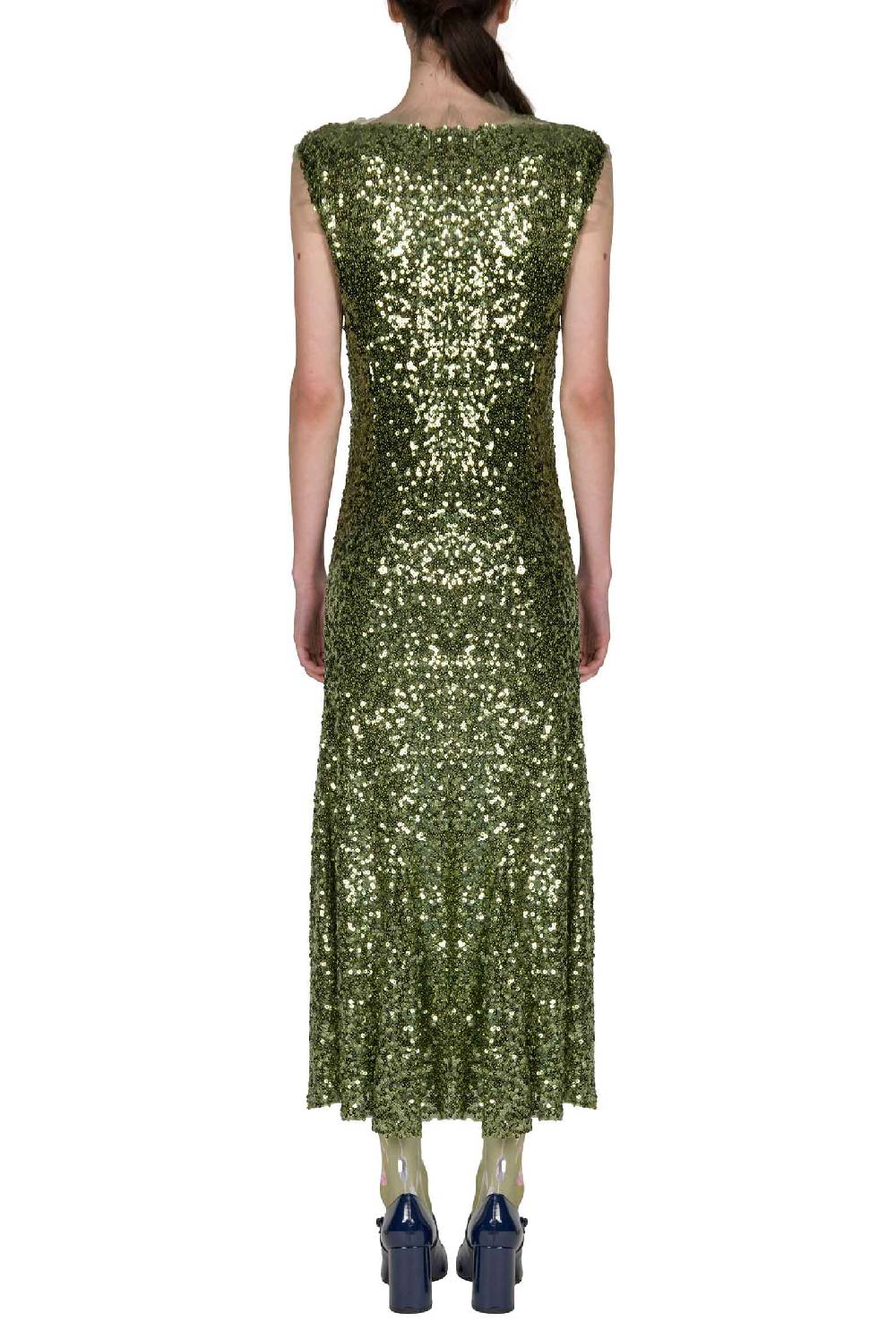 Luisa Beccaria Abito senza maniche con paillettes Fino al 55% di sconto
