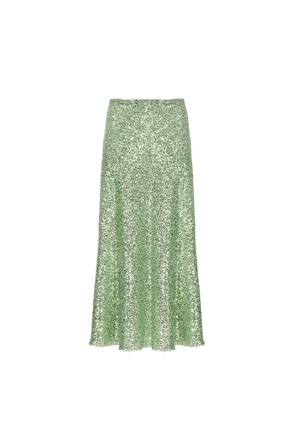 Luisa Beccaria Gonna con paillettes verde salvia Black Friday Prezzi