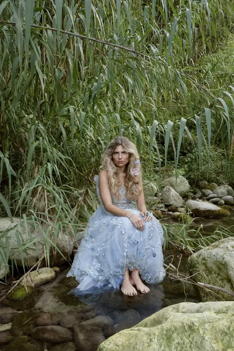 Luisa Beccaria Abito midi in tulle ricamato Qualità