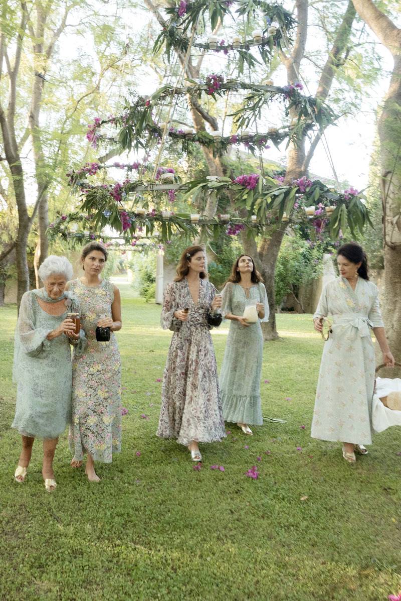 Luisa Beccaria Abito in chiffon di seta floreale Offerta