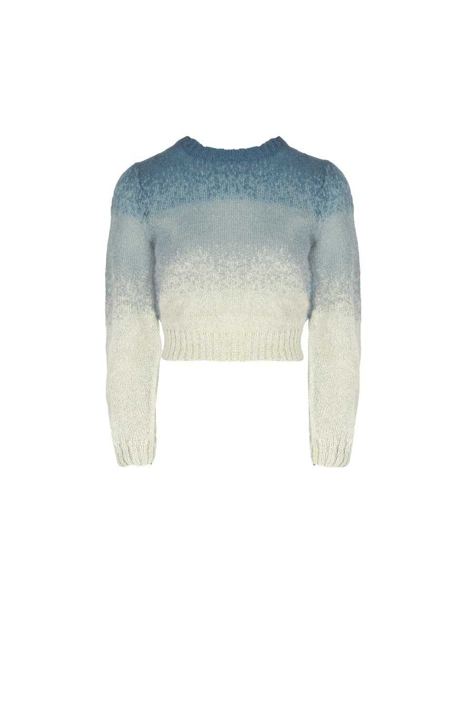 Luisa Beccaria Maglia Mohair Blu Sfumato Outlet