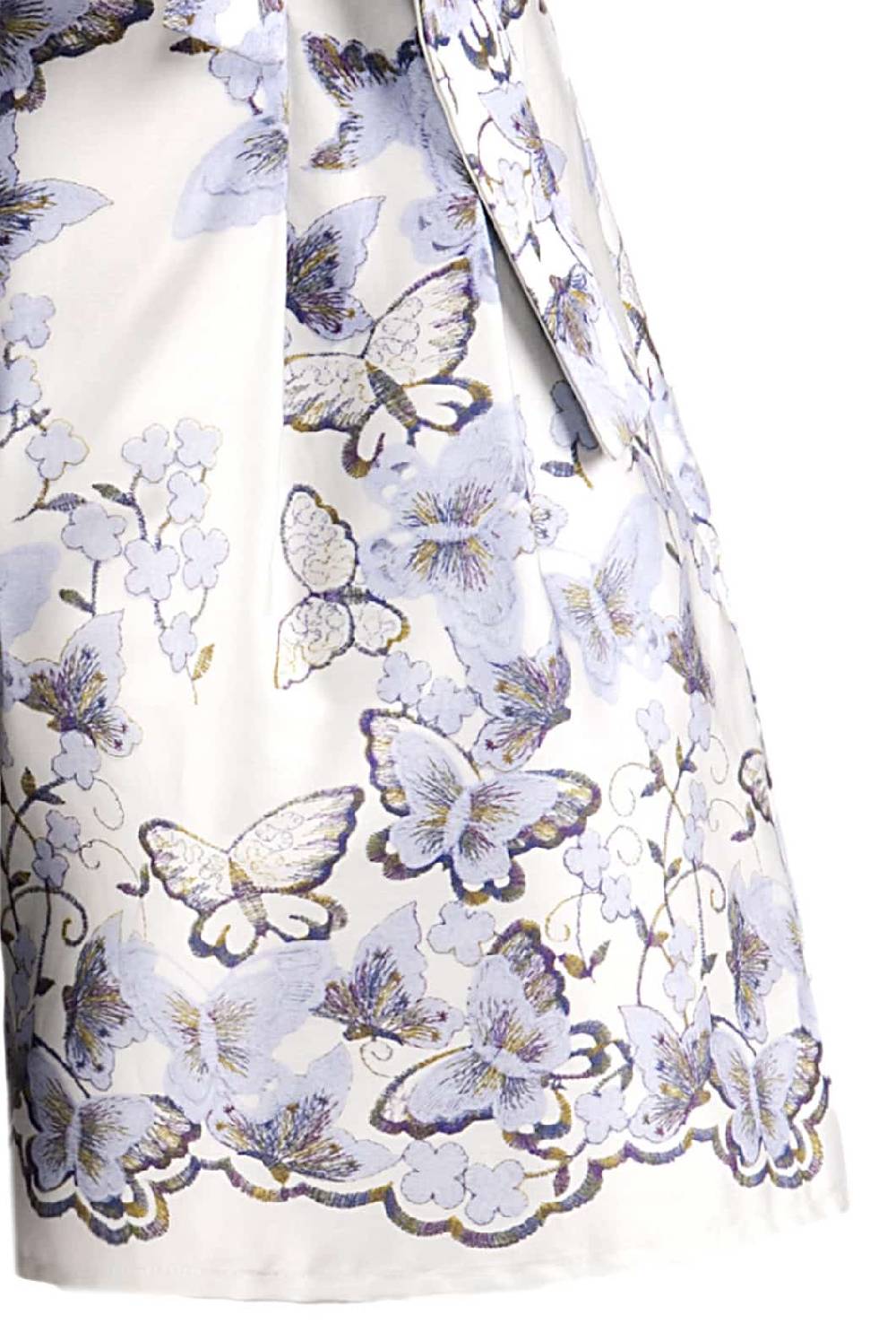 Luisa Beccaria Pantaloncini stampati in popeline di farfalle Moda
