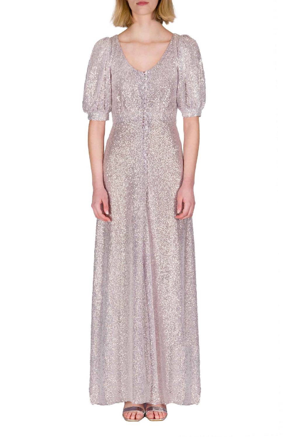 Luisa Beccaria Abito con paillettes bottoncino Cyber Monday